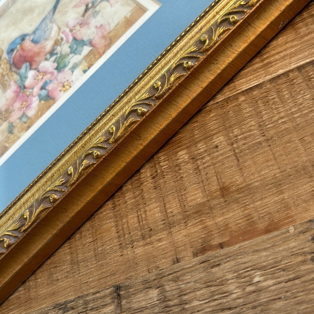 Vintage Cottagecore 19x10 Welcome Picture. Home Interior | Whimsical Birds. EUC - Picture 4 of 8